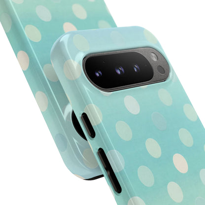 Abstract Palm Tough Phone Case — Minimal Coastal Blue Protective Cover