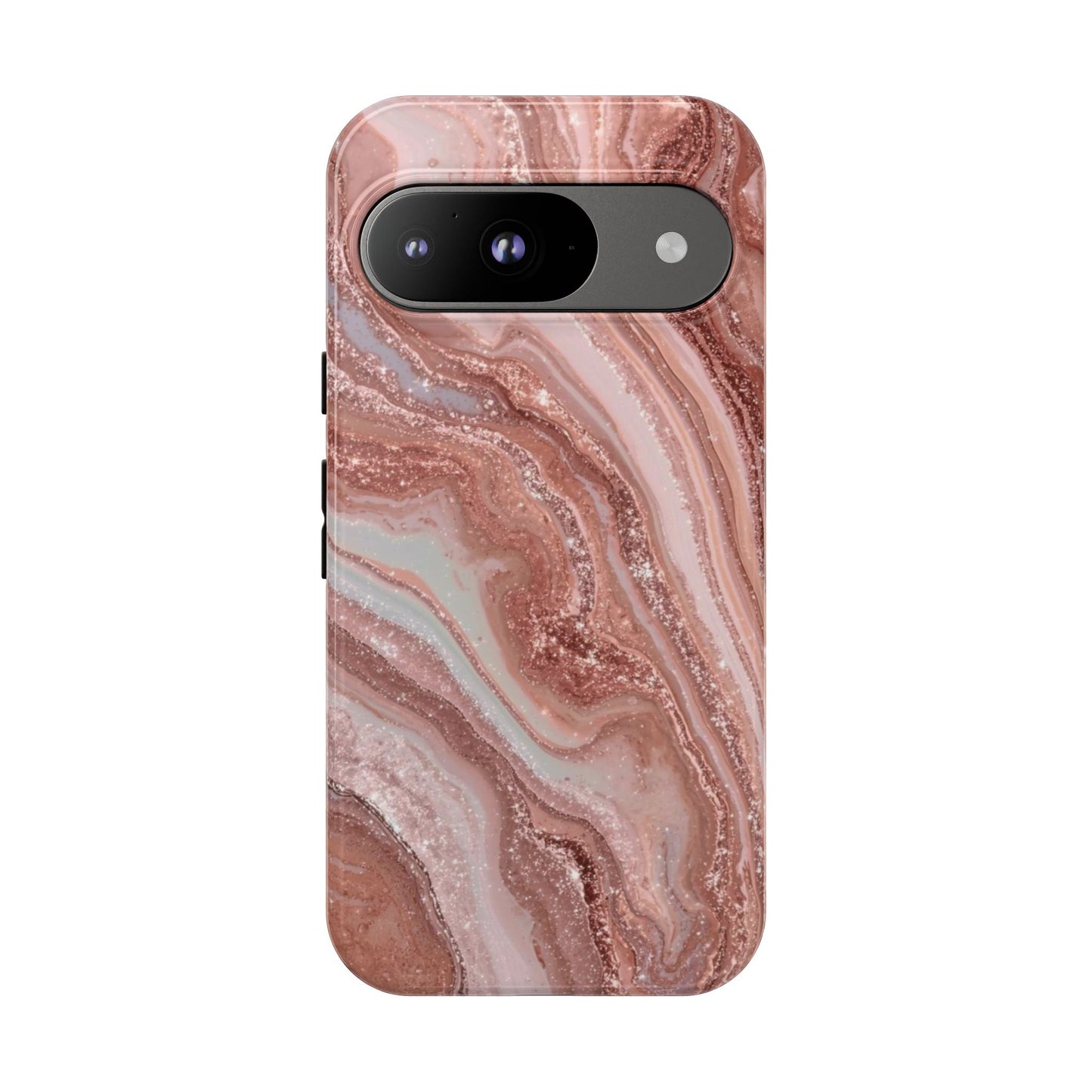 Rose Gold Marble Tough Phone Case