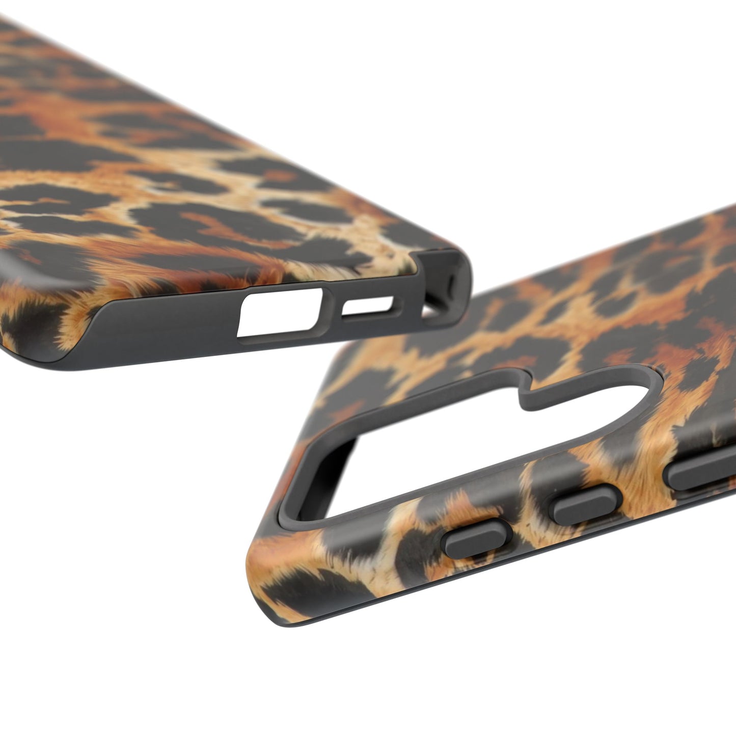 Leopard Print Tough Phone Case – Rugged Protective iPhone Cover