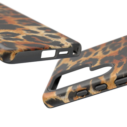 Leopard Print Tough Phone Case – Rugged Protective iPhone Cover
