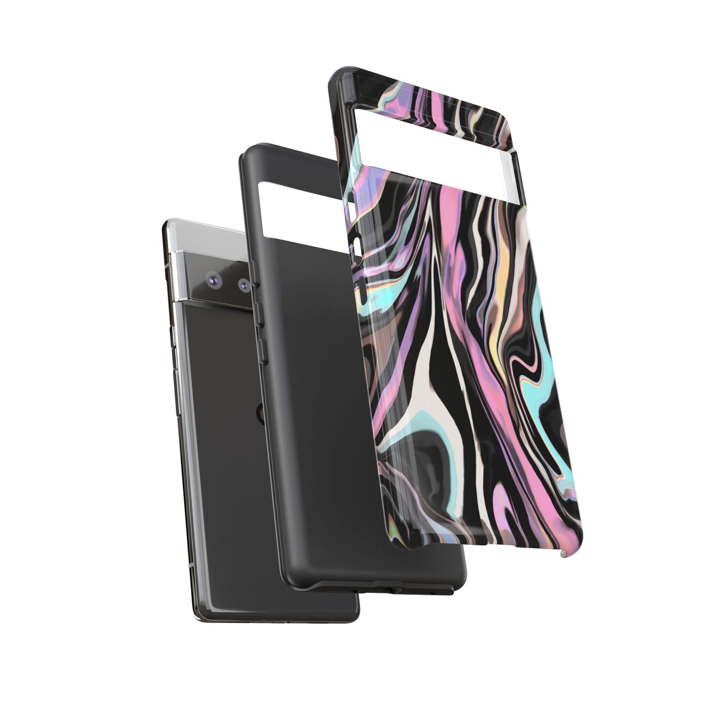 Abstract Marble Tough Phone Case — Pastel Swirl Protective Cover