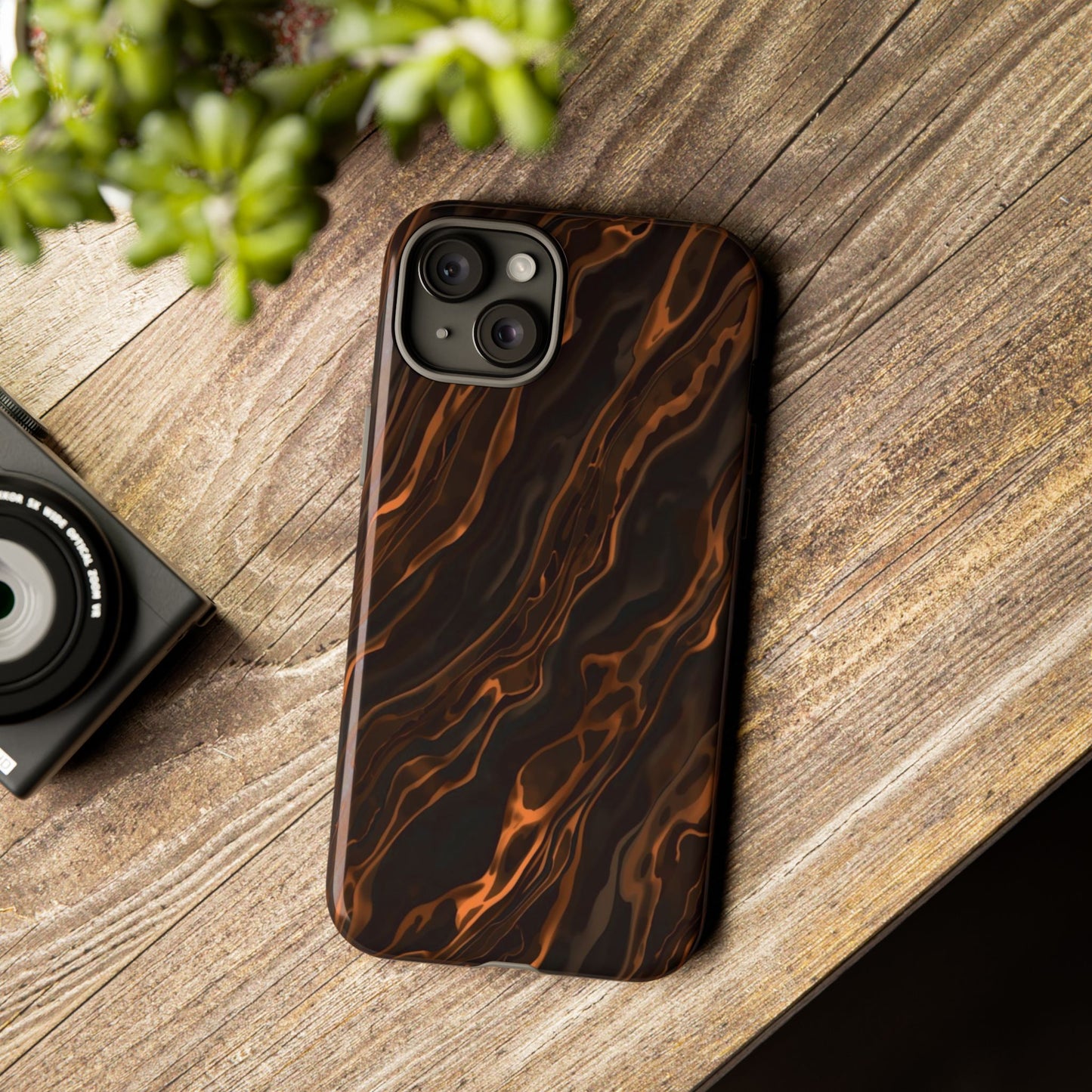Copper Swirl Phone Case — Tough Protective iPhone Cover