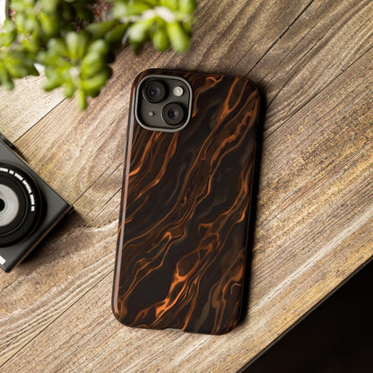 Copper Swirl Phone Case — Tough Protective iPhone Cover