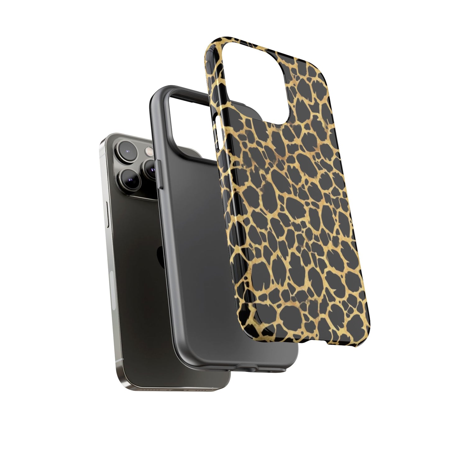 Giraffe Print Tough Phone Case — Durable Leopard-Style Protective Cover