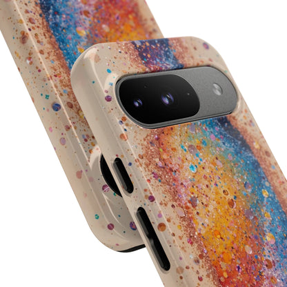 Galaxy Bottle Tough Phone Case — Colorful Nebula Splash iPhone Cover