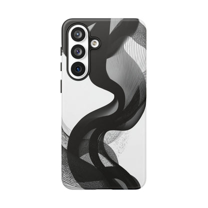 Phone Case — Monochrome Abstract Protective Cover