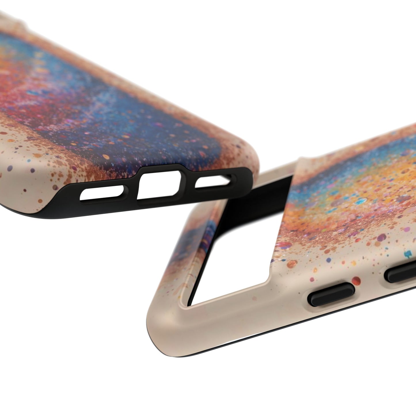 Galaxy Bottle Tough Phone Case — Colorful Nebula Splash iPhone Cover