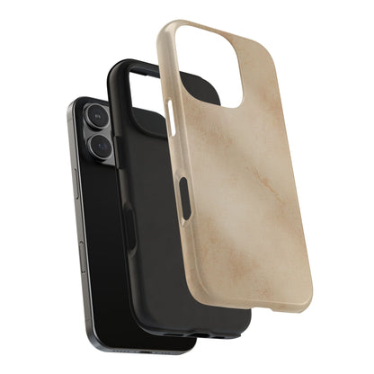 Tough Phone Case — Vintage Beige Marble Protective Phone Cover
