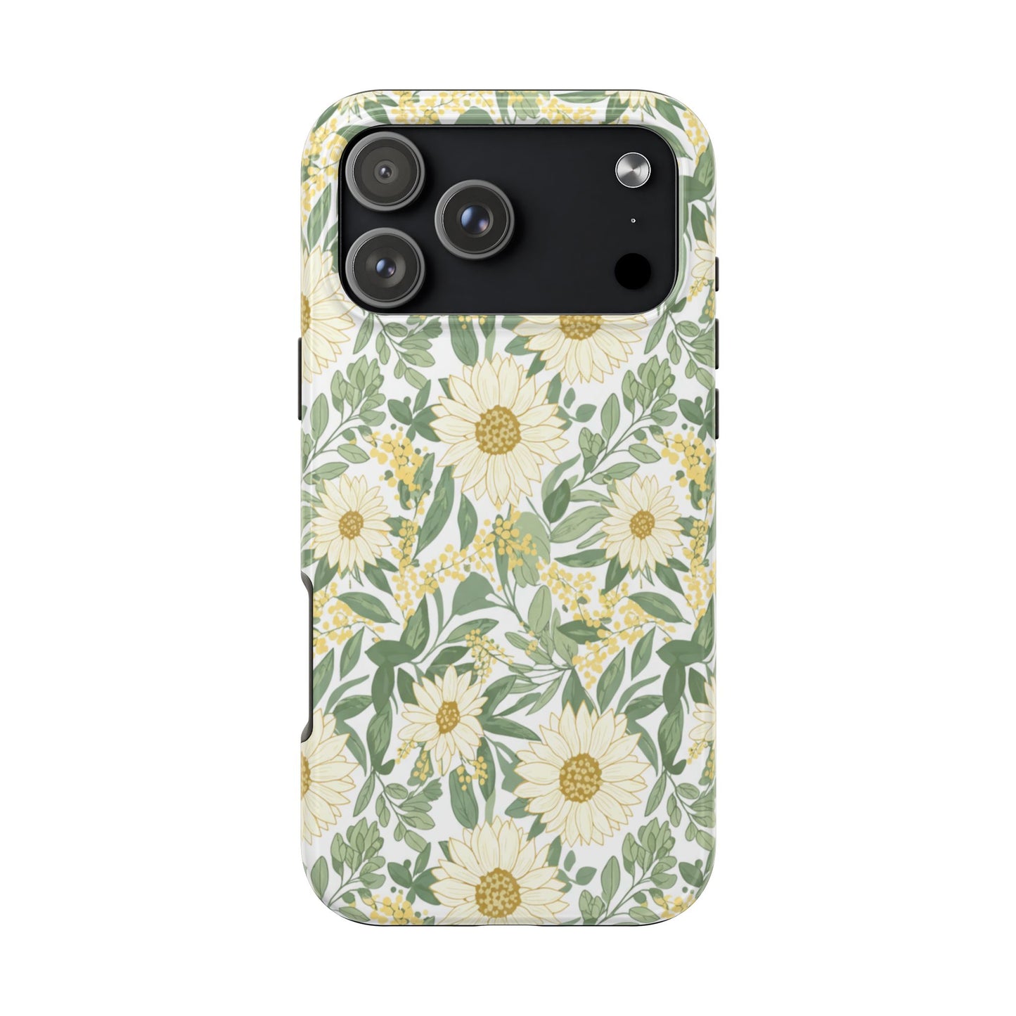 Daisy Meadow Tough Phone Case — Floral Protective Phone Cover