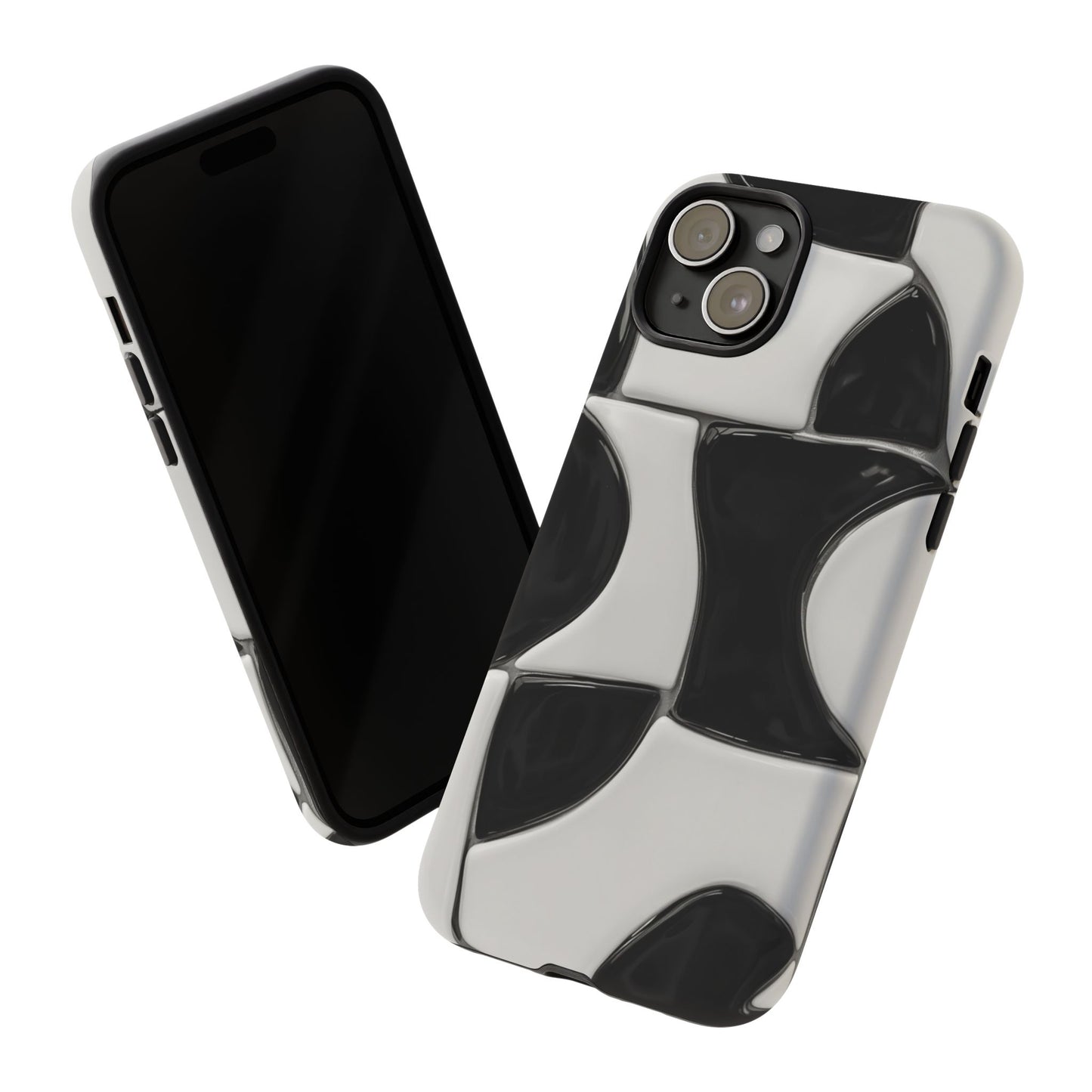 Black & White Abstract Pattern Tough Phone Case