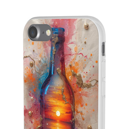 Copy of Floral Holographic Phone Case — Iridescent Leaves & Flowers Flexi Case