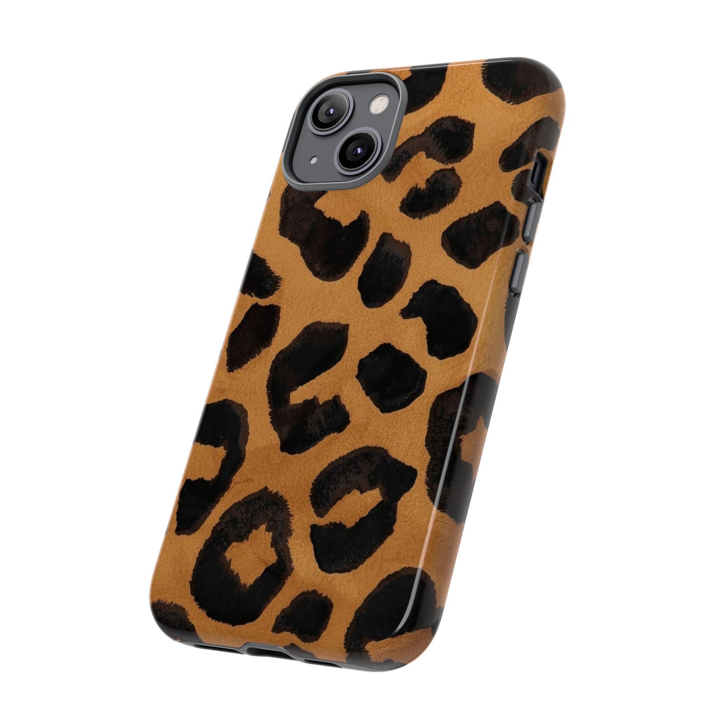Leopard Print Tough Phone Case — Protective Animal Print iPhone Case