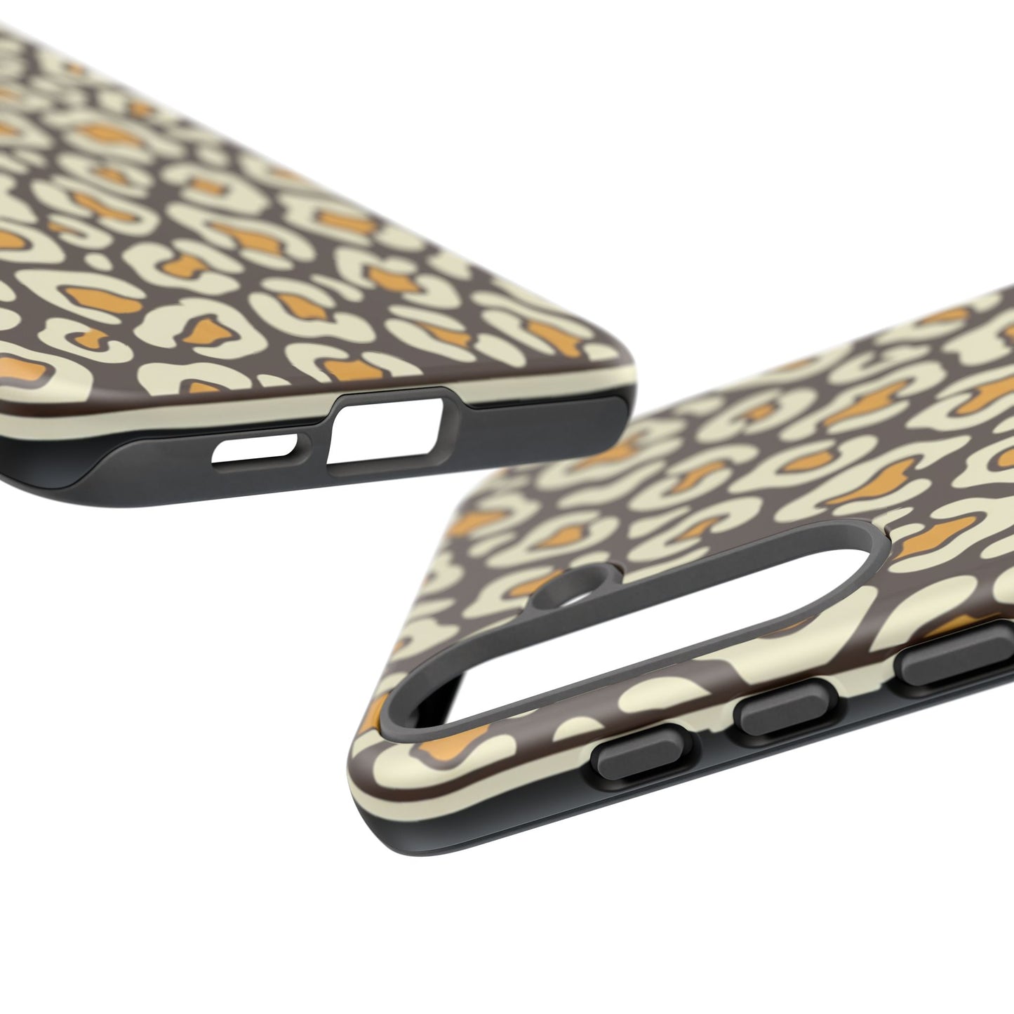 Leopard Print Tough Phone Case — Durable Protective iPhone Cover