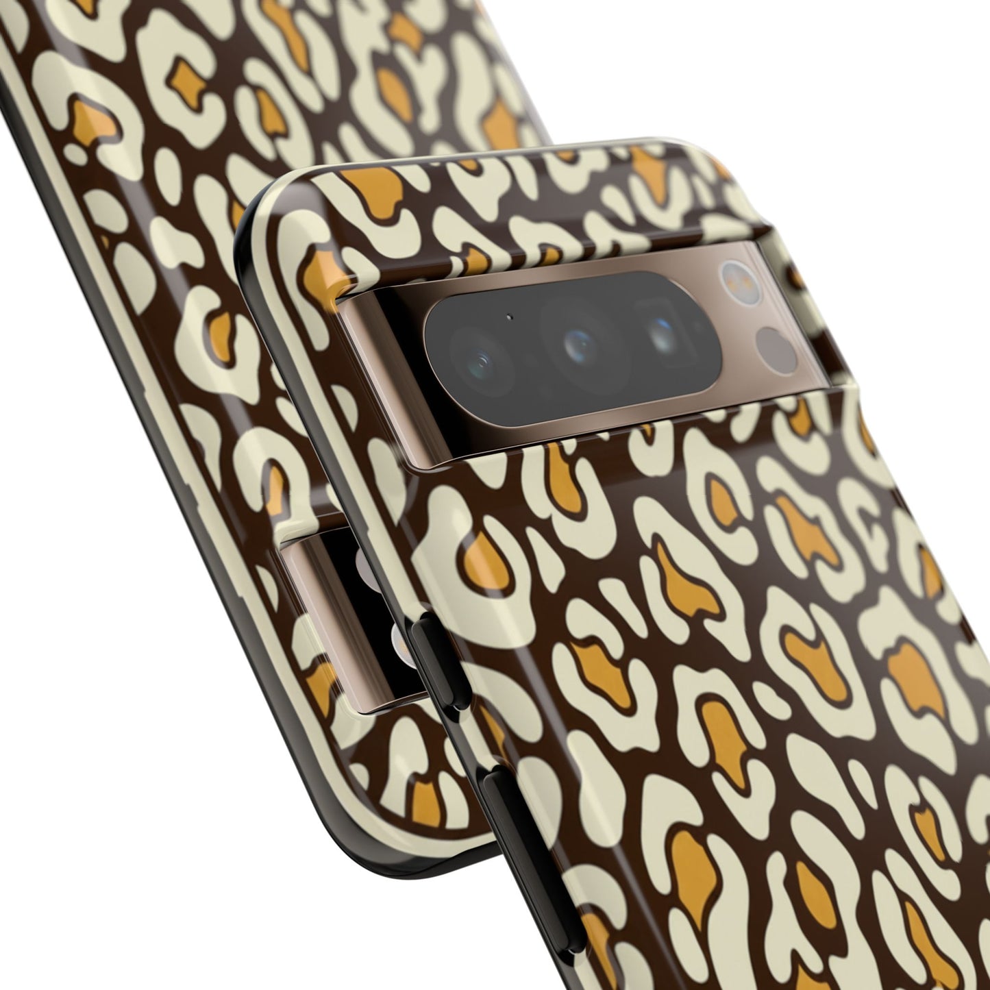 Leopard Print Tough Phone Case — Durable Protective iPhone Cover