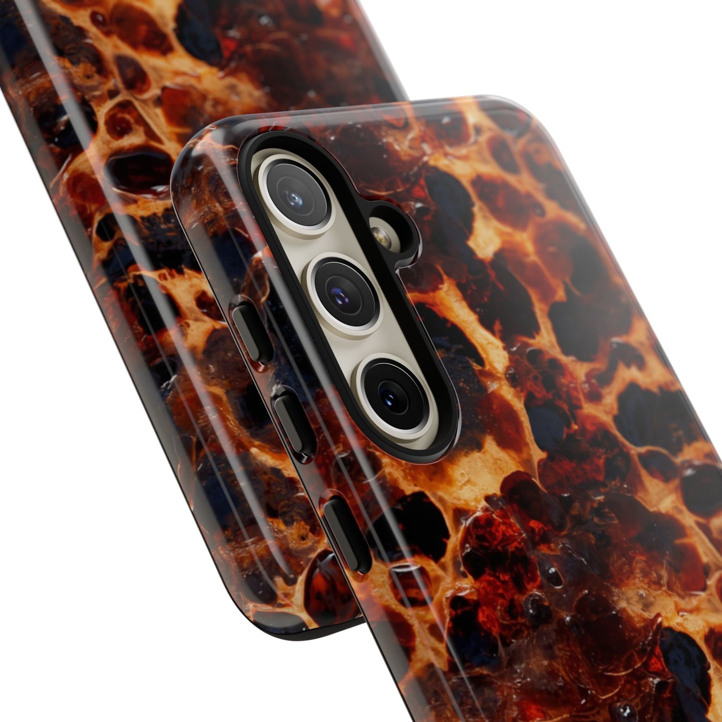 Tortoiseshell Phone Case — Protective iPhone Cover with Classic Amber Pattern
