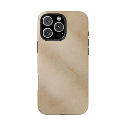 Tough Phone Case — Vintage Beige Marble Protective Phone Cover