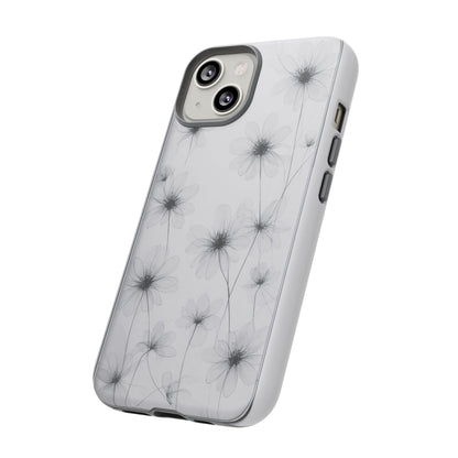 Tough Case — Black & White Floral Tough Phone Case