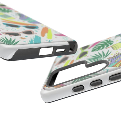 Tough Cases — Colorful Retro Sneakers & Sunglasses Phone Case