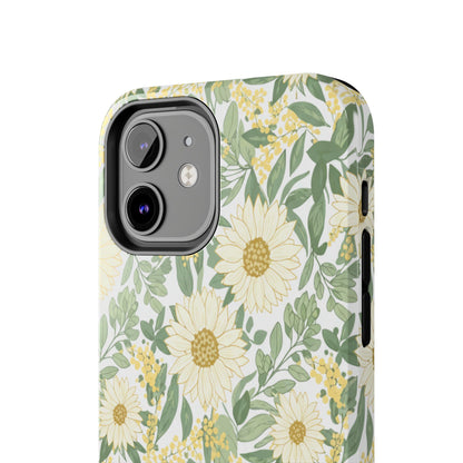 Daisy Meadow Tough Phone Case — Floral Protective Phone Cover