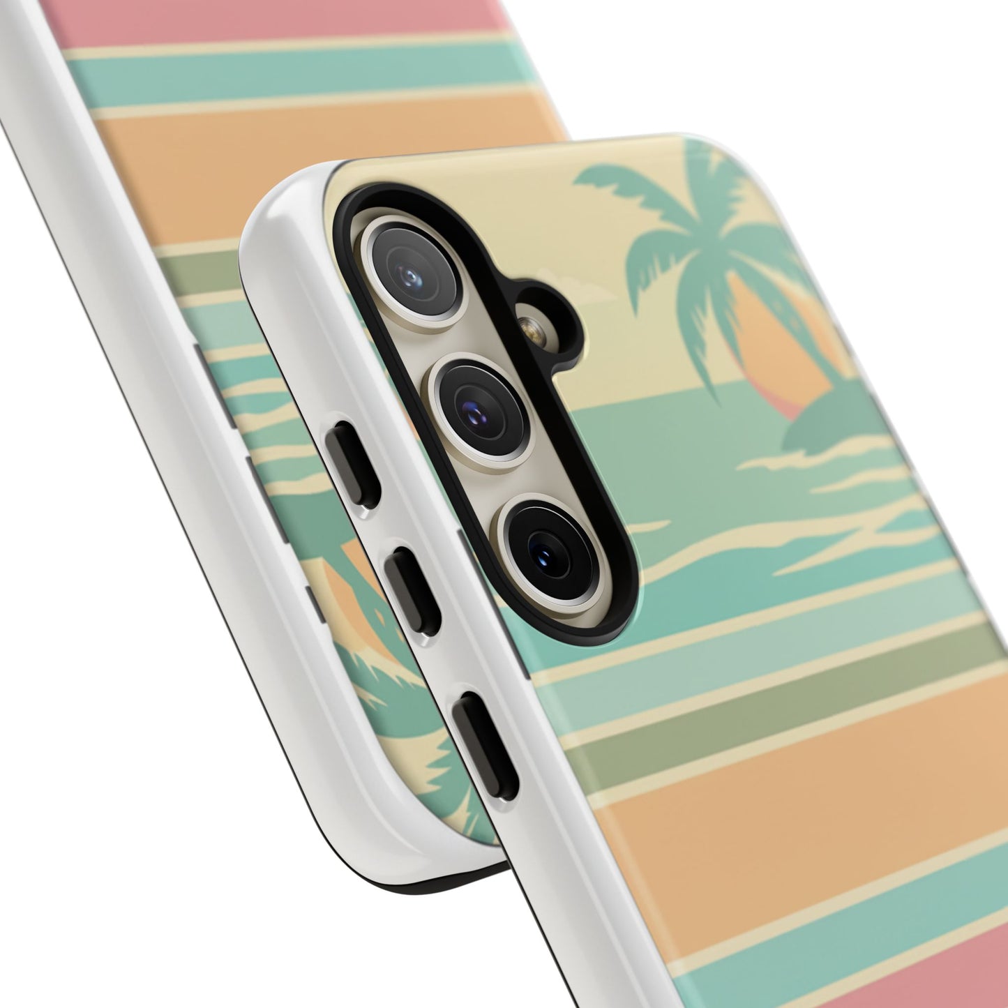 Tough Case — Retro Pastel Sunset Palm Tree Phone Case