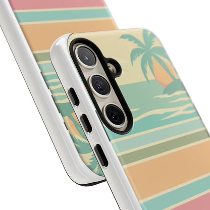 Tough Case — Retro Pastel Sunset Palm Tree Phone Case