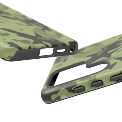 Camo Tough Phone Case — Military Green Protective iPhone Cover