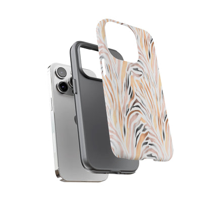 Tough Case — Neutral Watercolor Tiger Stripe Phone Case
