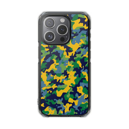 Camouflage Magnetic Clear Impact Phone Case