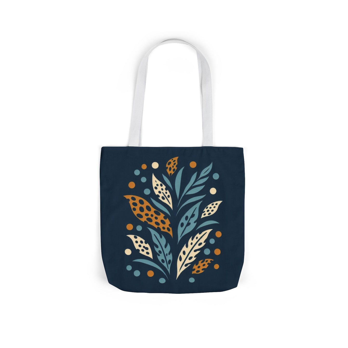 Boho Leaves Canvas Tote Bag, Great for Shopping, Beach Days, Gifts, Festivals, and Everyday Use
