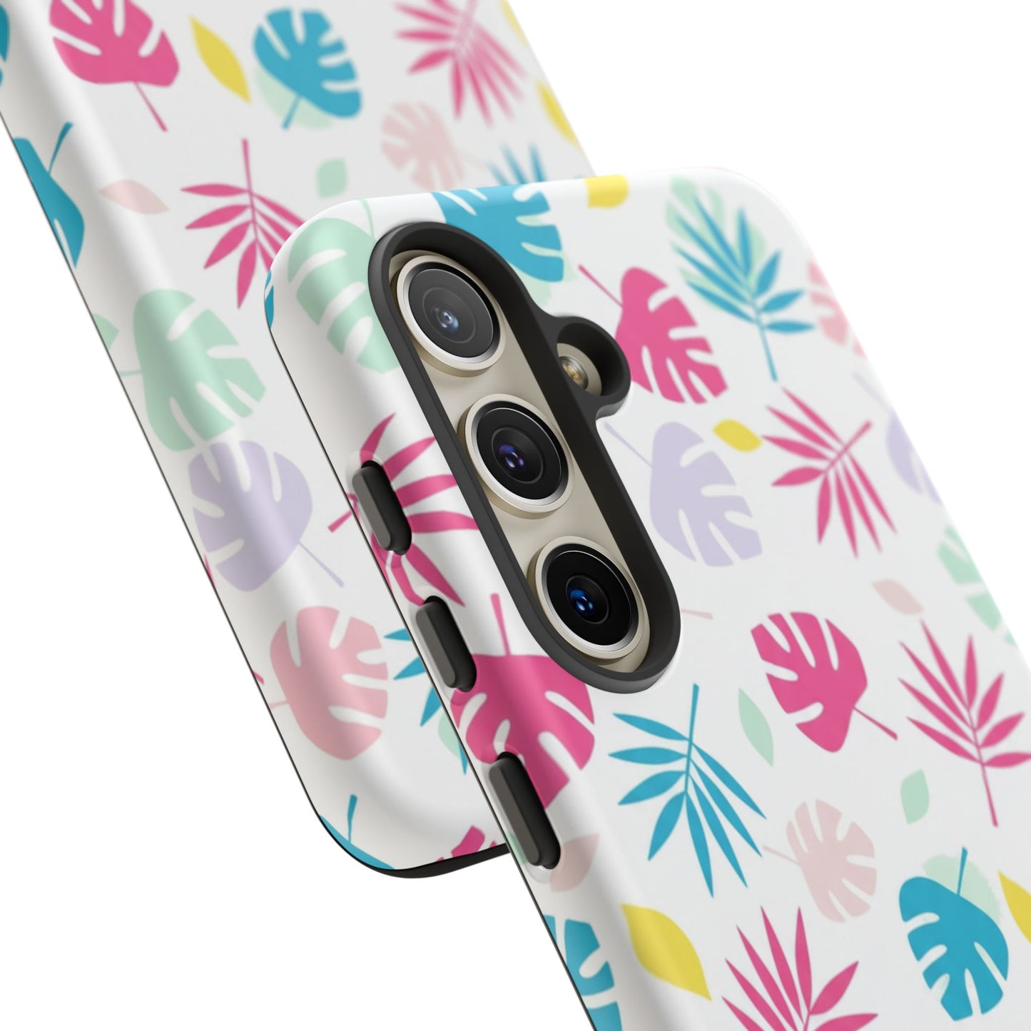 Tropical Leaf Phone Case — Colorful Pastel Monstera & Palm iPhone Case