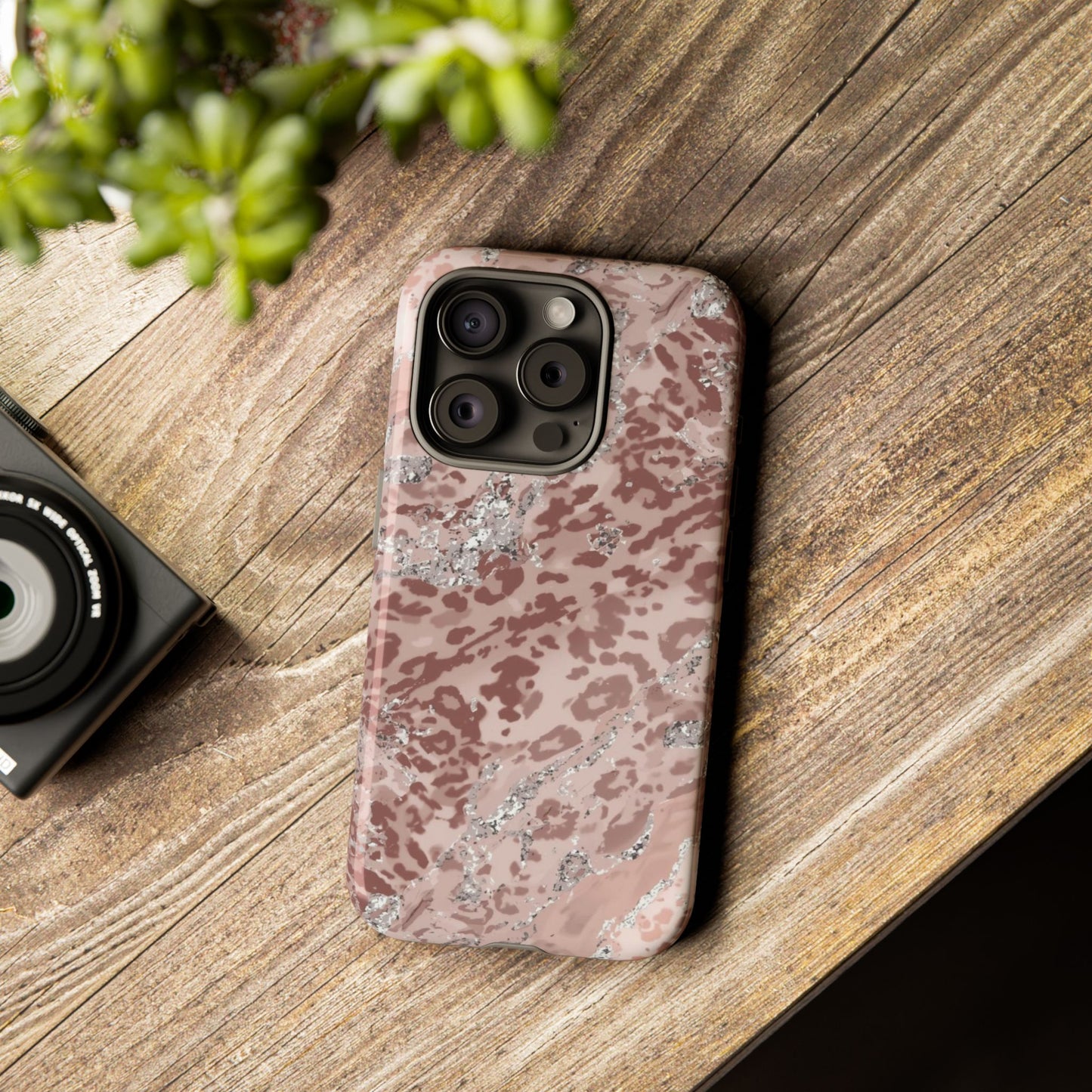 Tropical Monstera Phone Case — Colorful Leaf Protective Tough Case