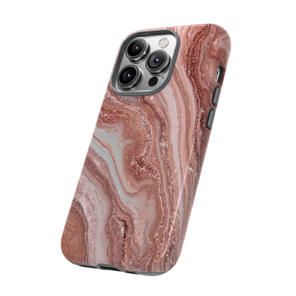 Rose Gold Marble Tough Phone Case