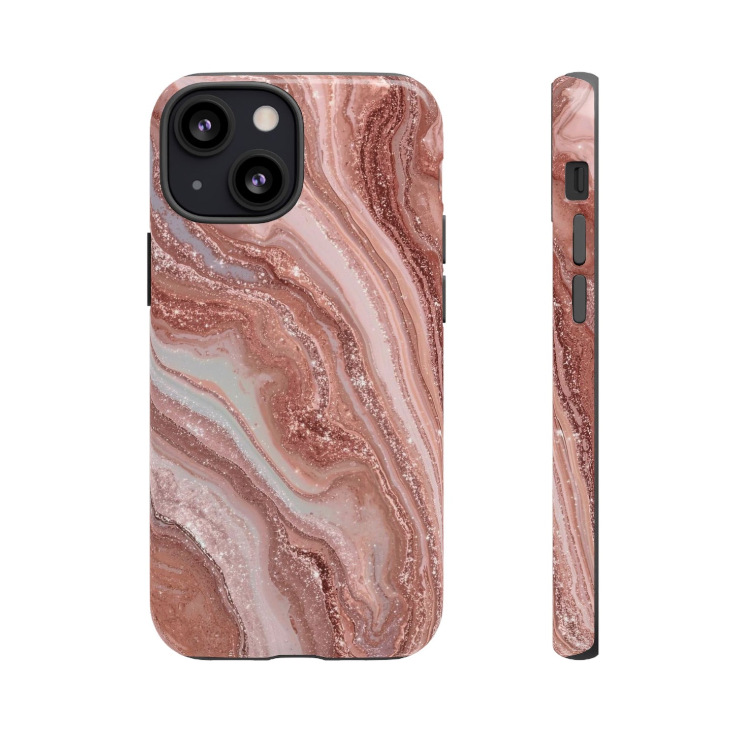 Rose Gold Marble Tough Phone Case