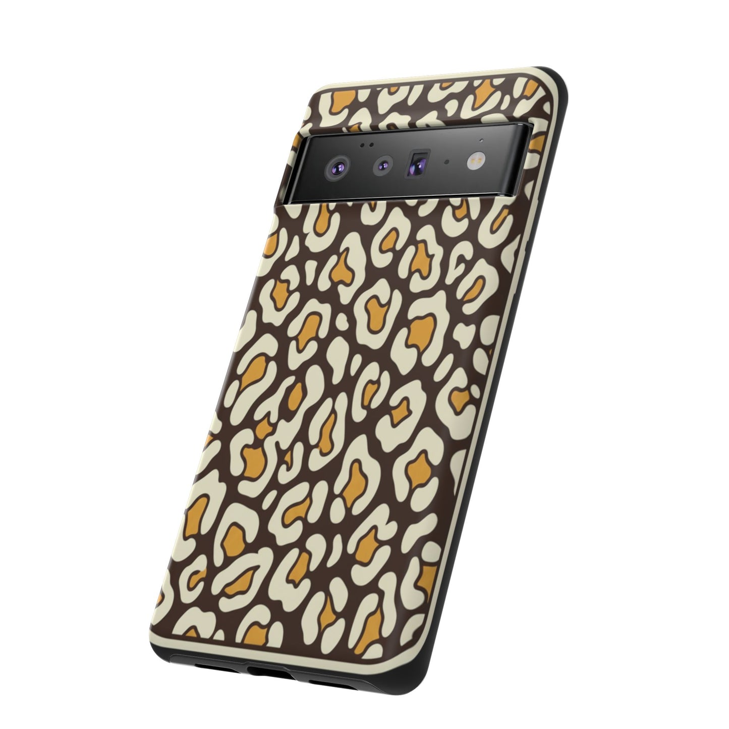 Leopard Print Tough Phone Case — Durable Protective iPhone Cover