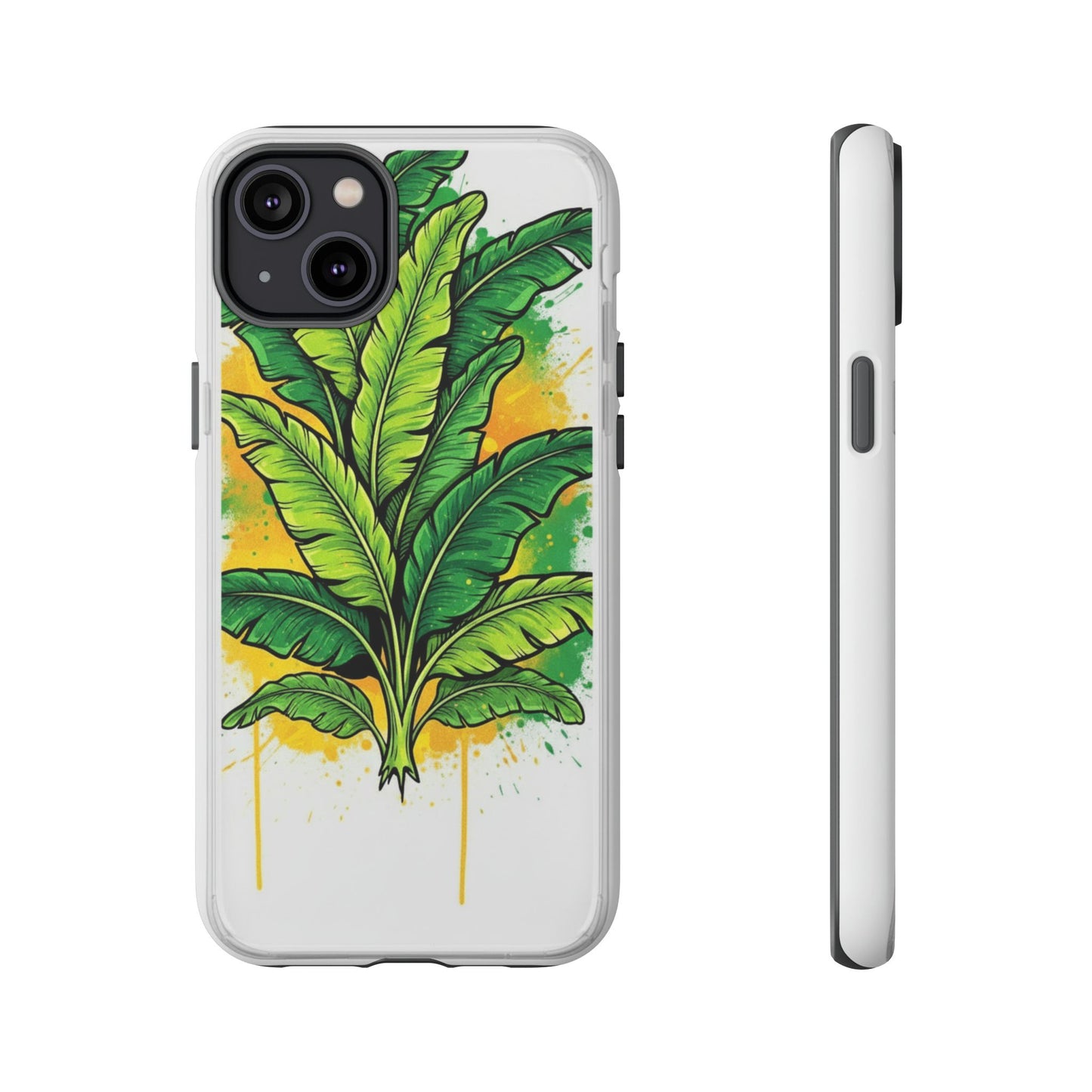 Tropical Banana Leaf Phone Case — Vibrant Green Plant Protector
