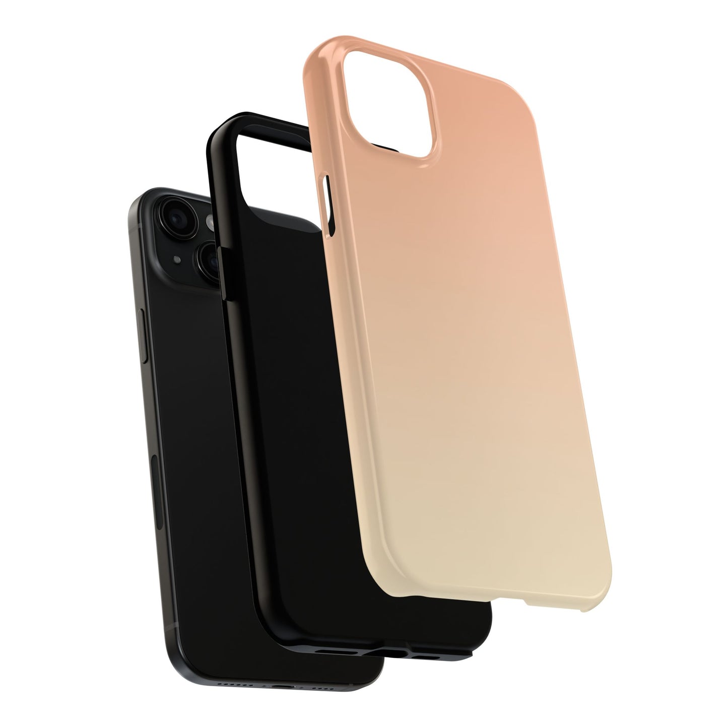 Gradient Tough Phone Case — Peach Ombre Protective Cover