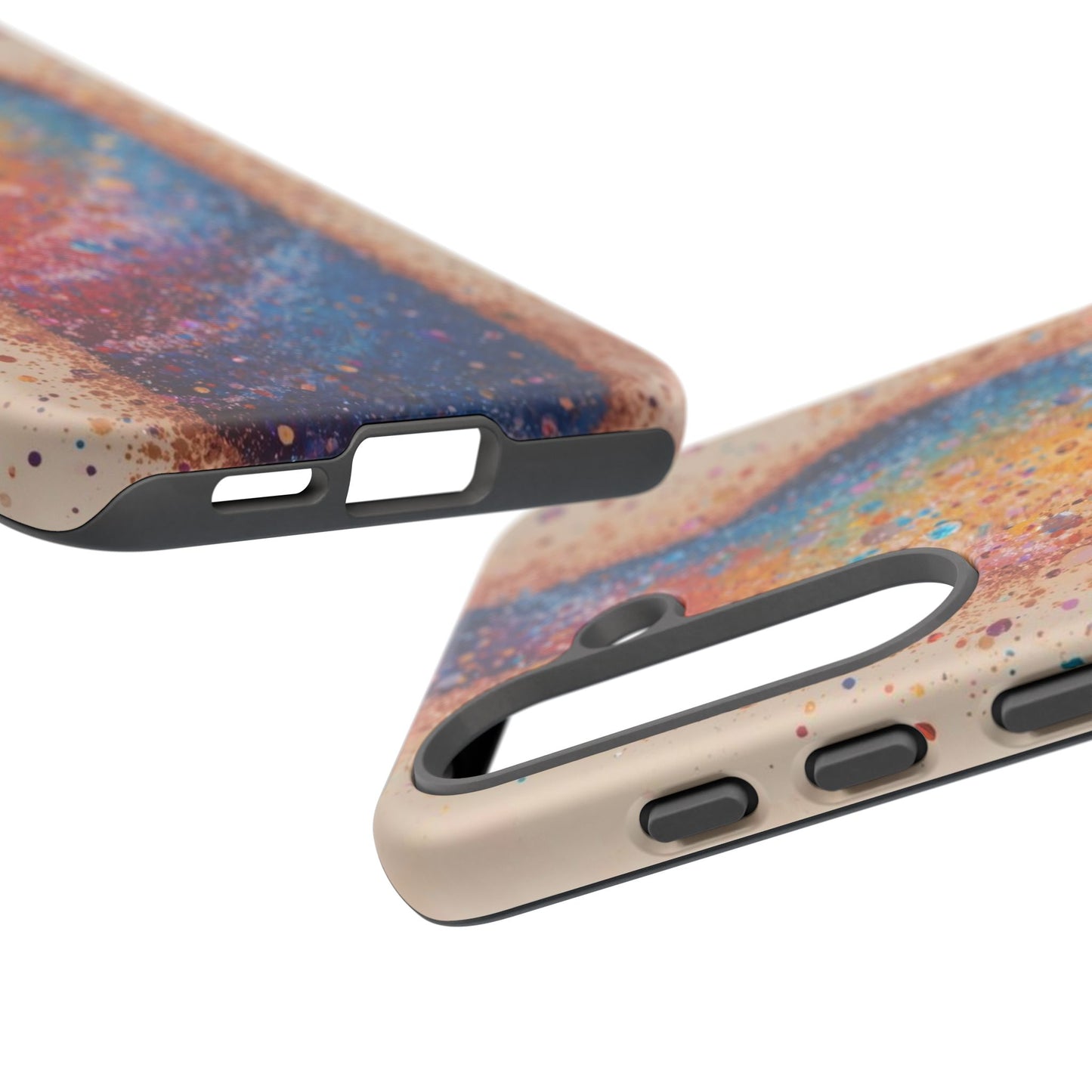 Galaxy Bottle Tough Phone Case — Colorful Nebula Splash iPhone Cover