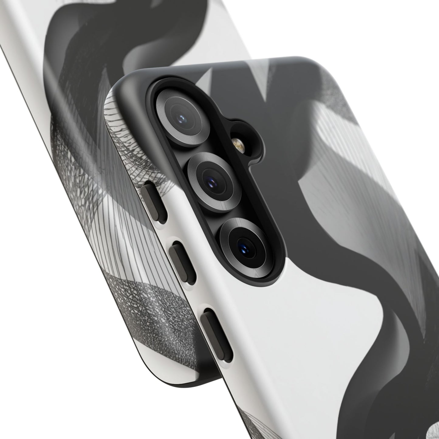 Phone Case — Monochrome Abstract Protective Cover