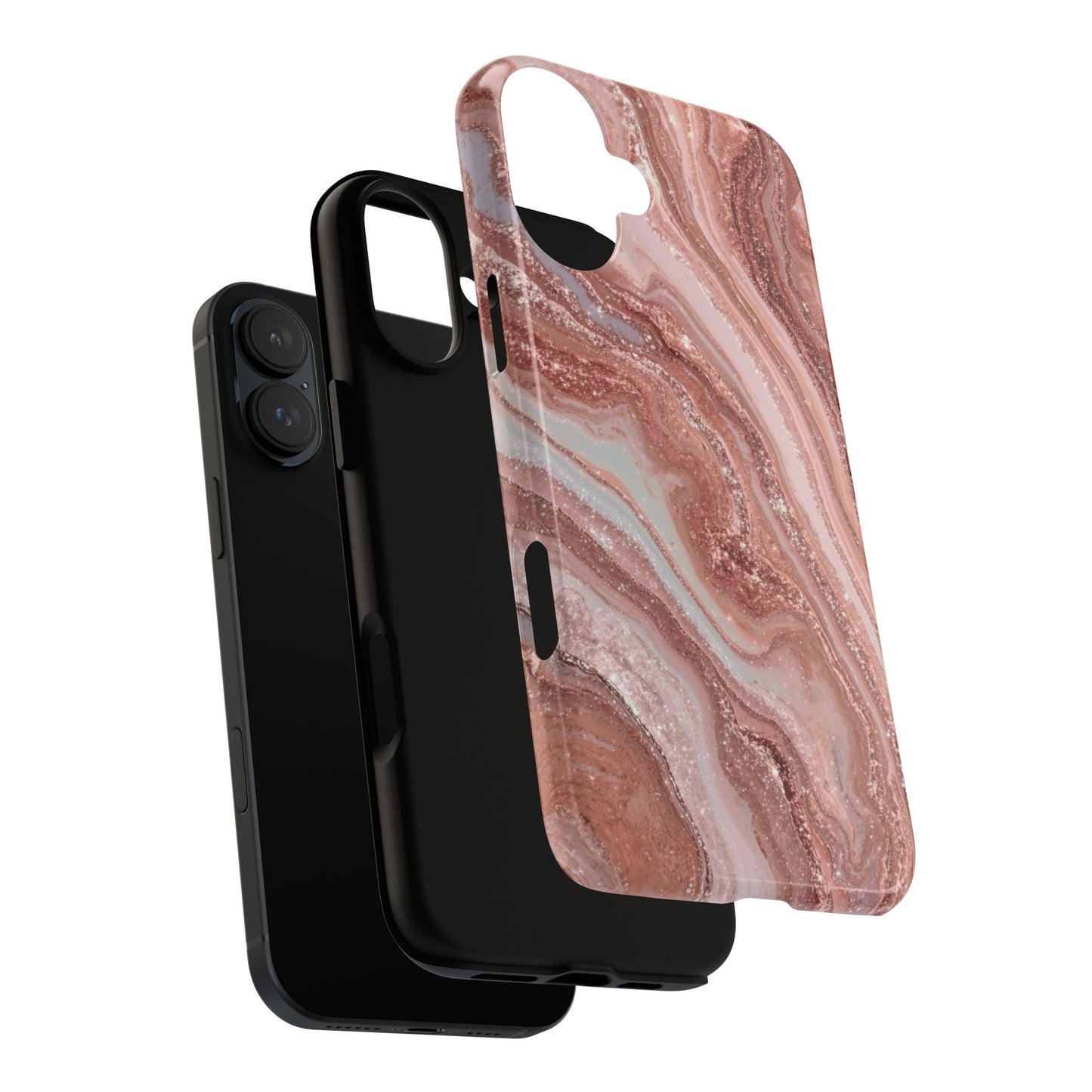 Rose Gold Marble Tough Phone Case