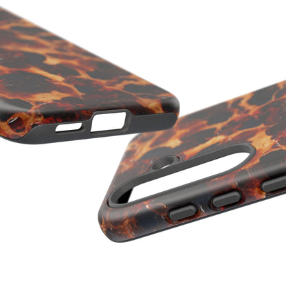 Tortoiseshell Phone Case — Protective iPhone Cover with Classic Amber Pattern