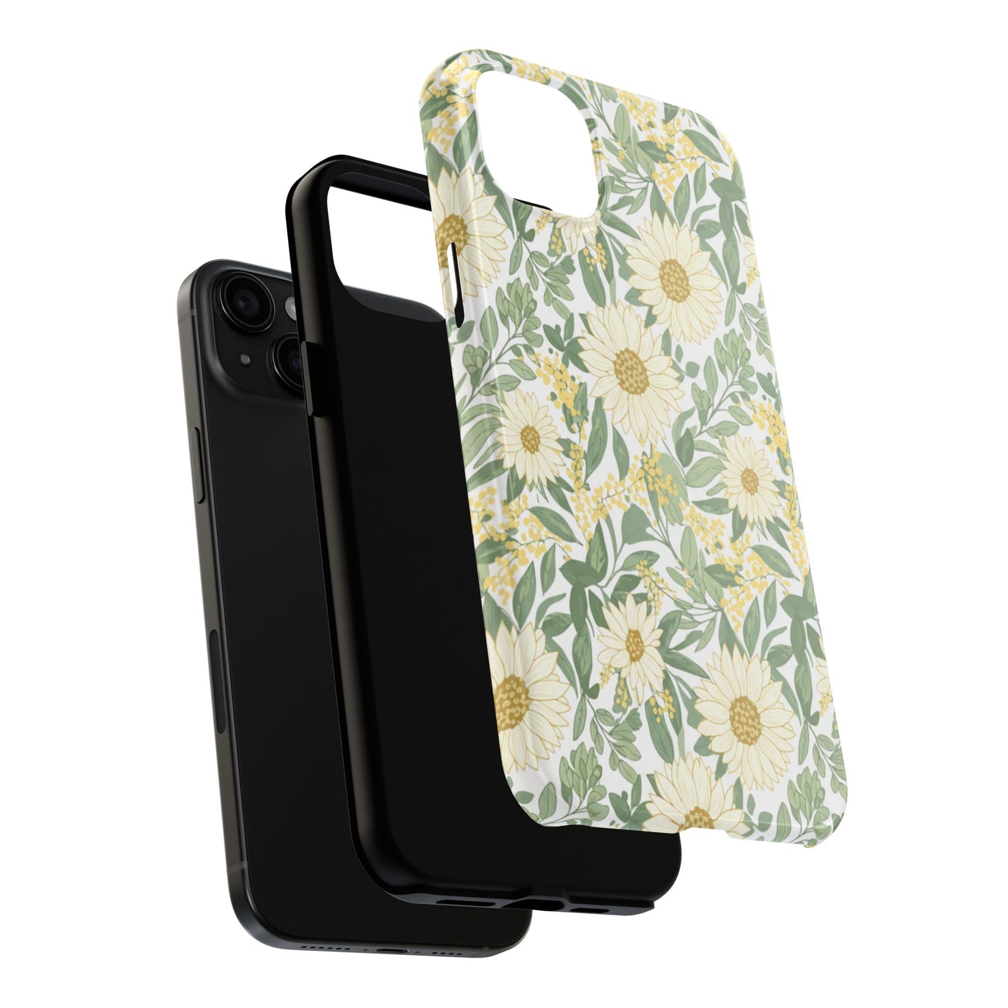 Daisy Meadow Tough Phone Case — Floral Protective Phone Cover