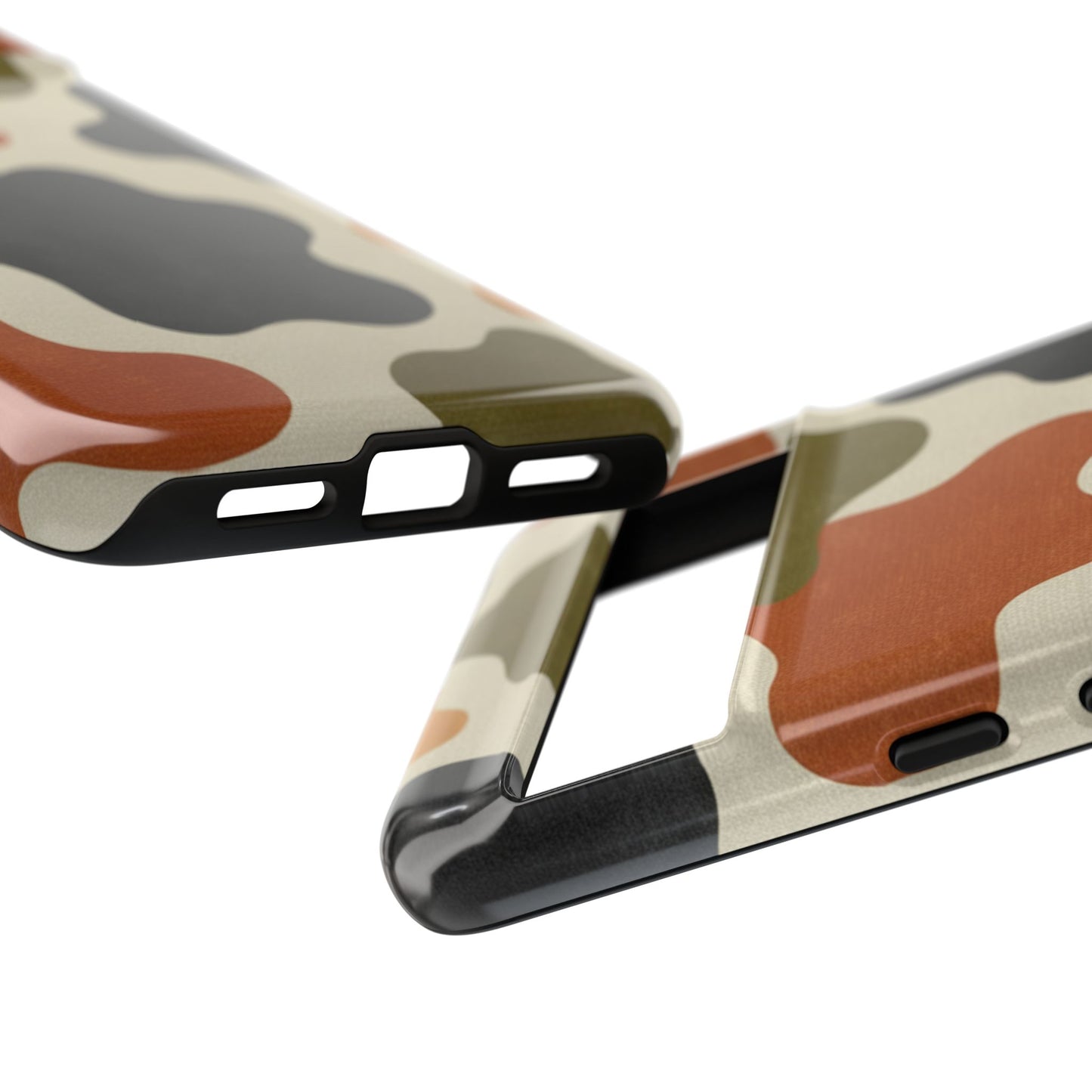 Retro Abstract Camouflage Phone Case — Earth Tone Tough Case