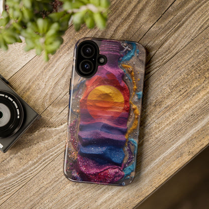 Phone Case — Colorful Sand Art Sunset Tough Protective Case