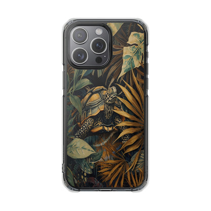 Turtle Jungle Magnetic Clear Phone Case
