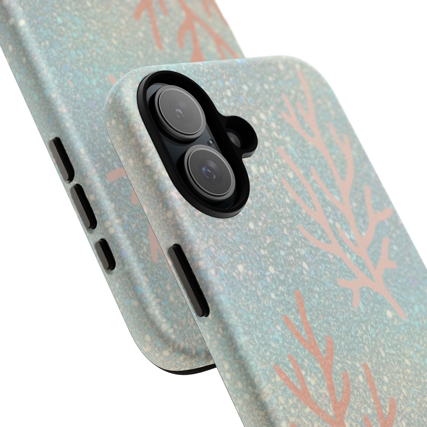 Seafoam Sparkle Phone Case – Coral & Seashell Tough Case