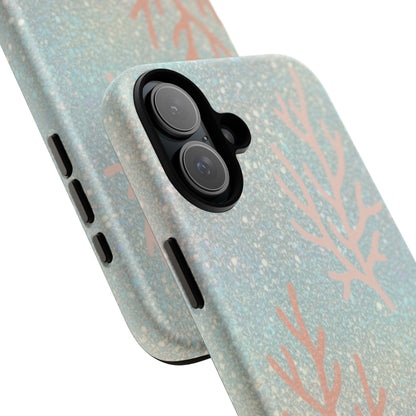 Seafoam Sparkle Phone Case – Coral & Seashell Tough Case