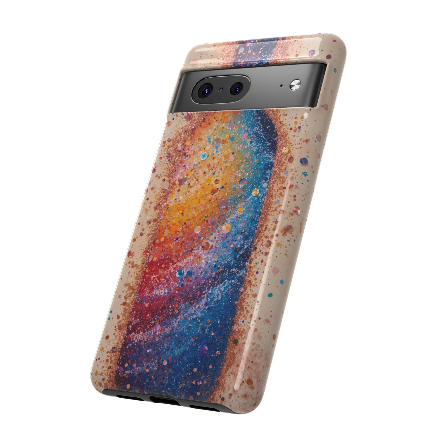 Galaxy Bottle Tough Phone Case — Colorful Nebula Splash iPhone Cover