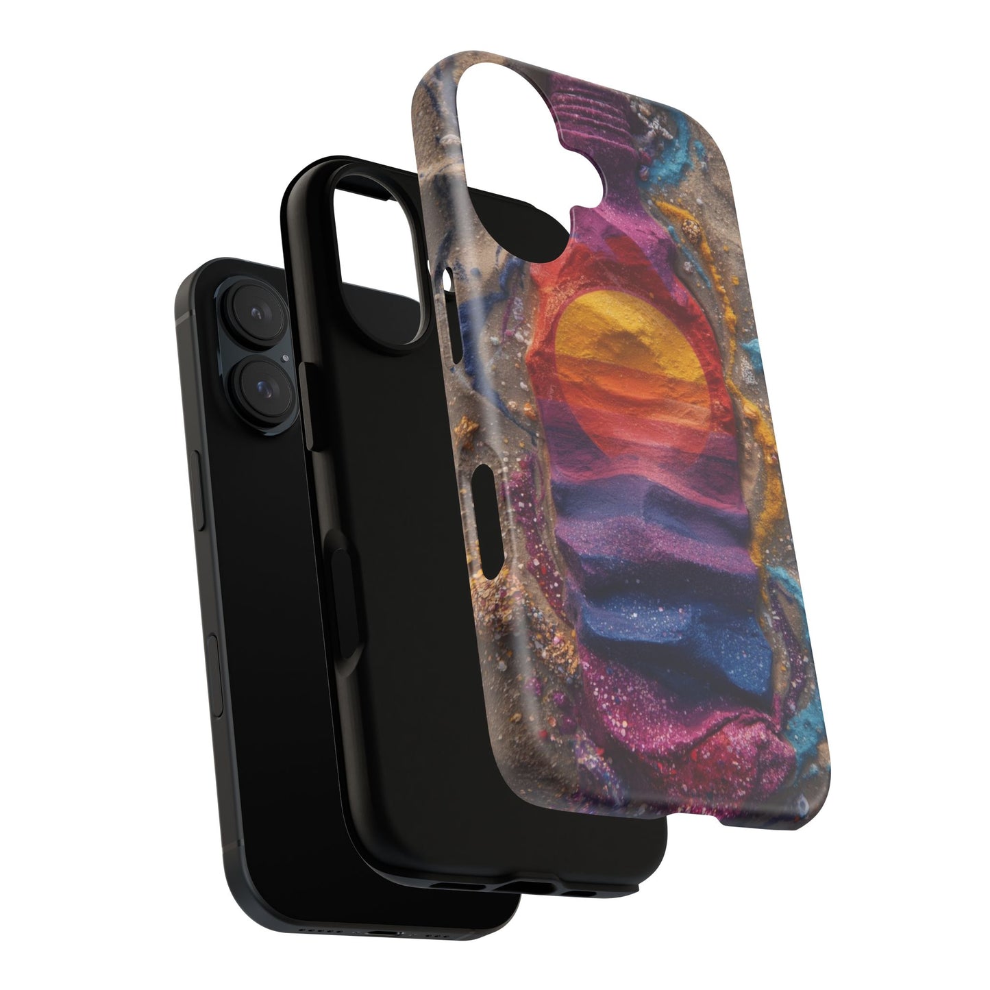 Phone Case — Colorful Sand Art Sunset Tough Protective Case
