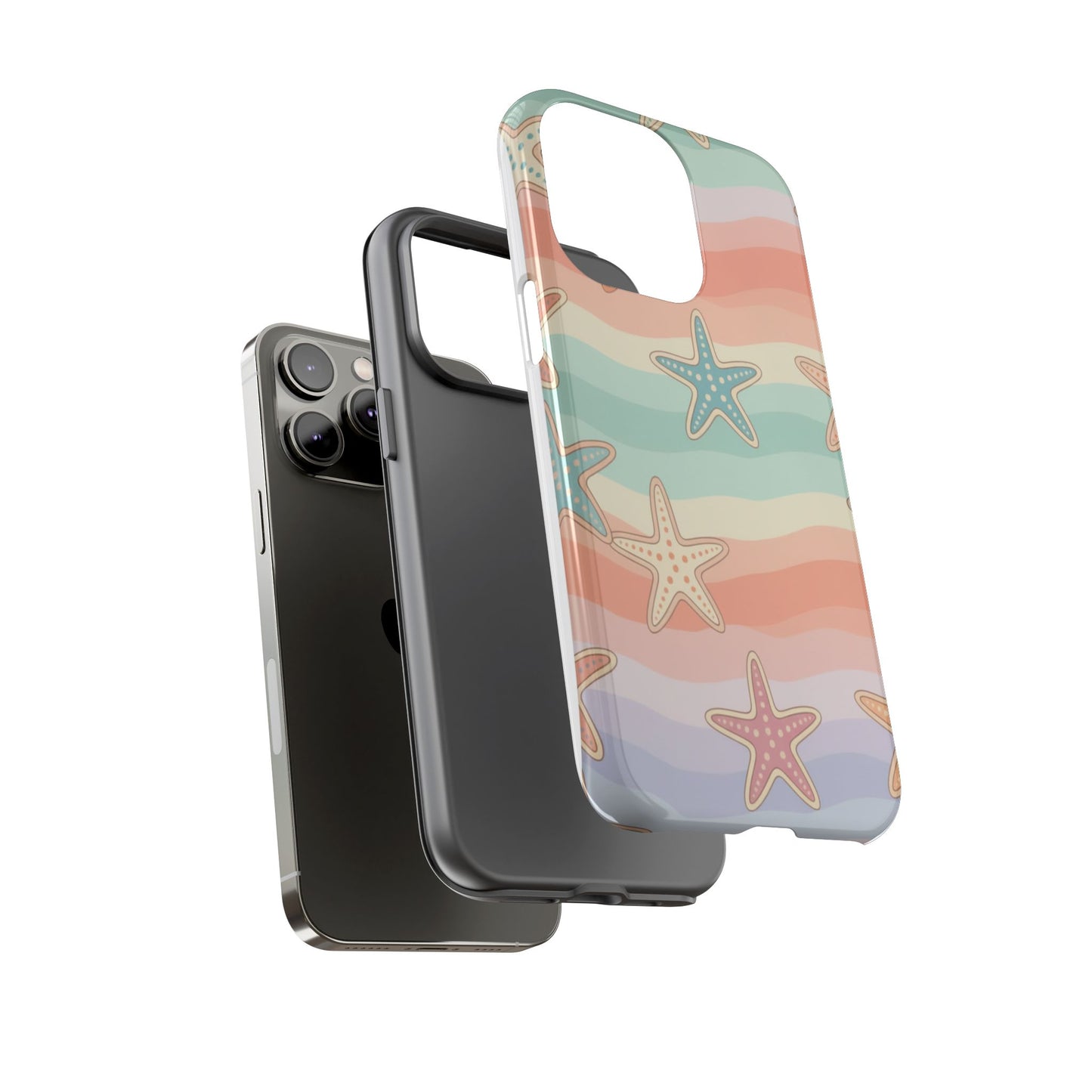 Starfish Wave Tough Phone Case — Pastel Beach Protective Cover