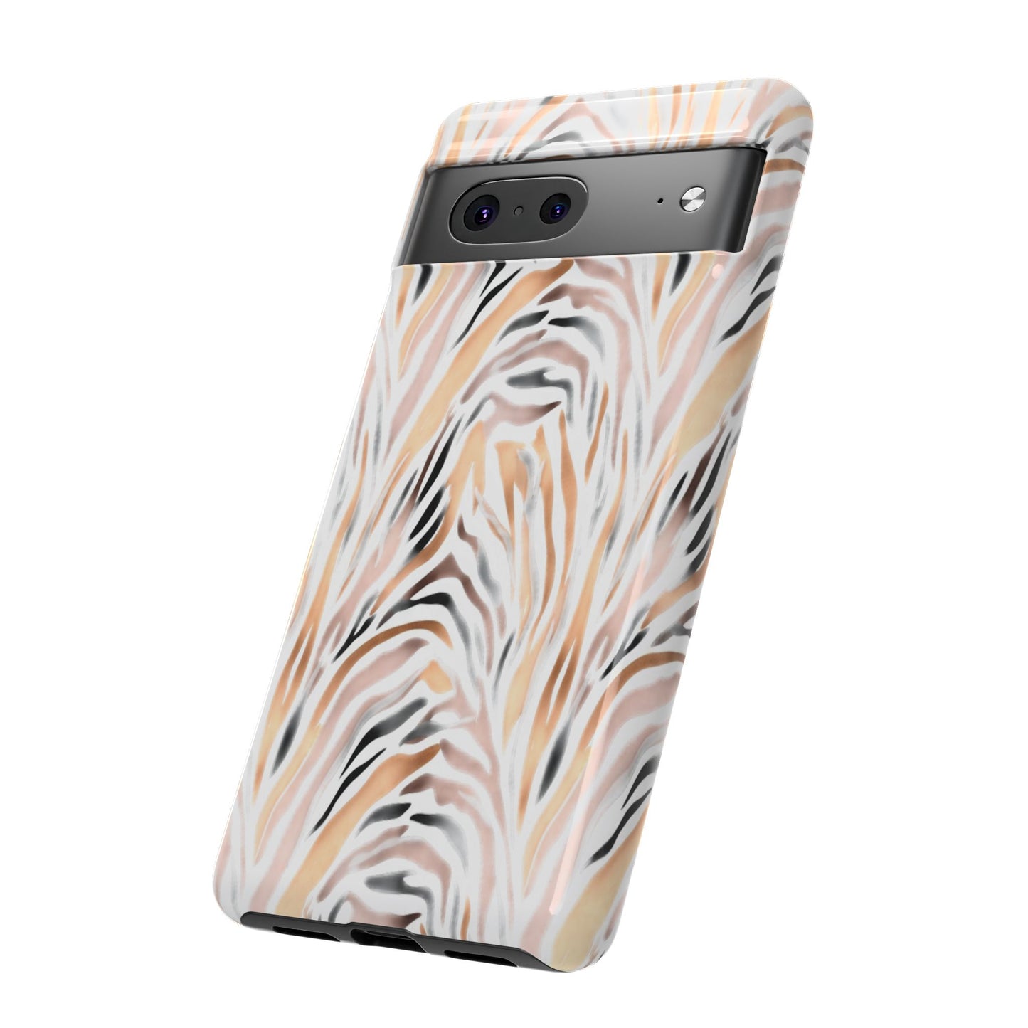 Tough Case — Neutral Watercolor Tiger Stripe Phone Case
